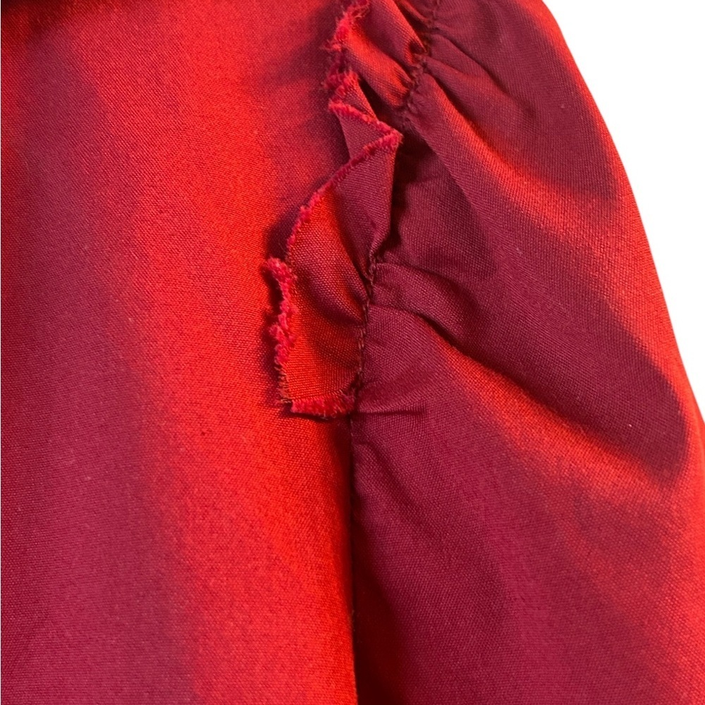 Theory Red Deana Button Down Top - image 6